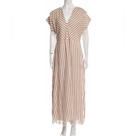 MIRTH Striped Caftan Maxi Dress - Picture 1 of 14